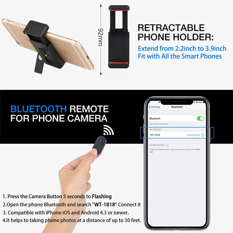 NA3560 Tripod for Cell Phone
