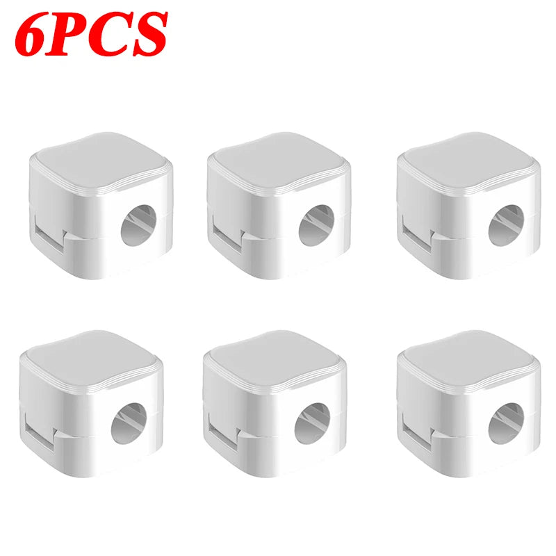 Magnetic cable organizer clip