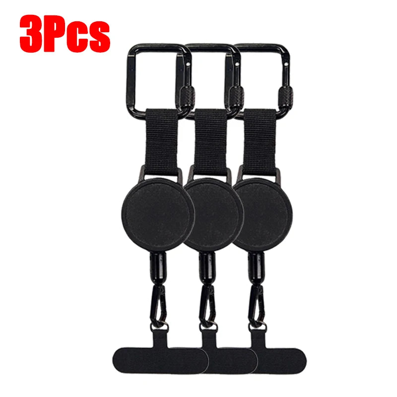 Anti-theft retractable cell phone lanyard