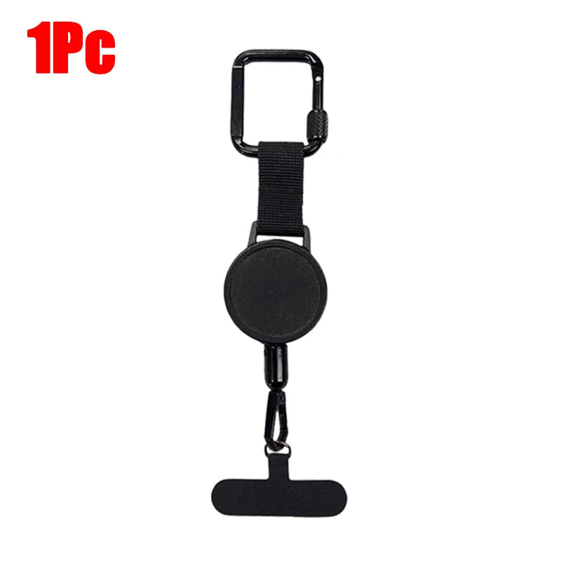Anti-theft retractable cell phone lanyard