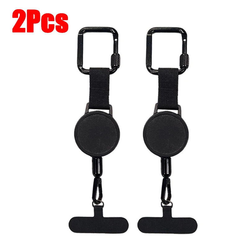 Anti-theft retractable cell phone lanyard