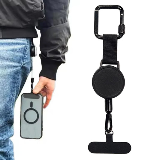 Anti-theft retractable cell phone lanyard