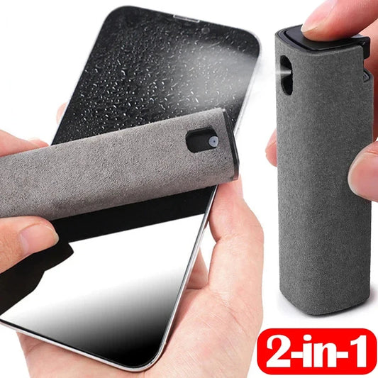 2-in-1 Cell Phone Screen Cleaner Spray