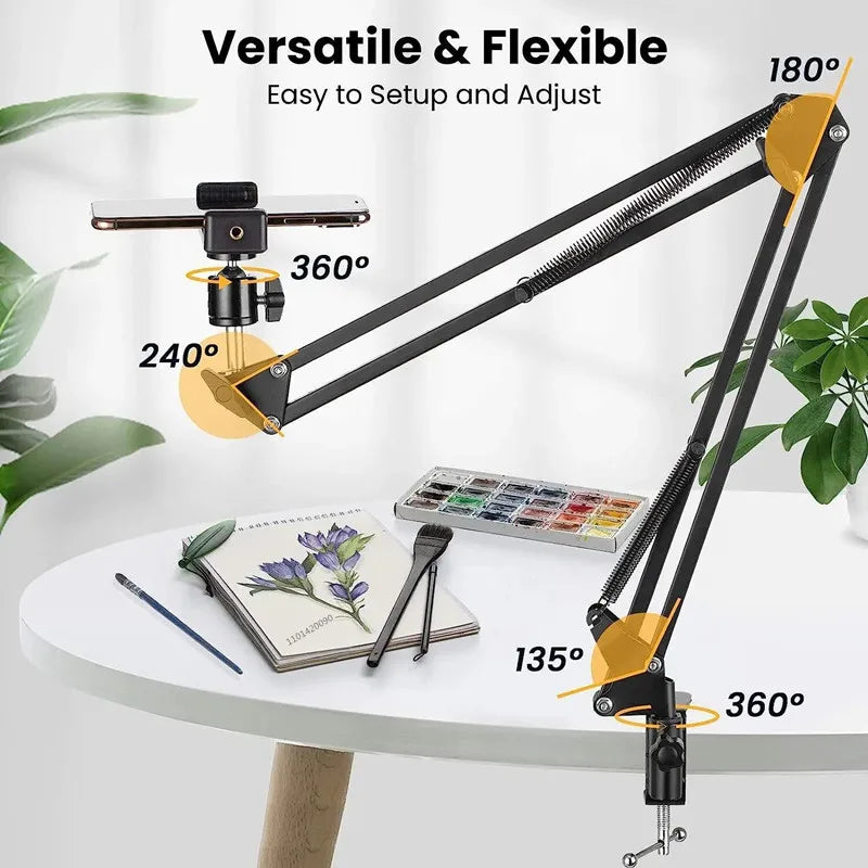 Flexible Arm Tripod Phone Holder
