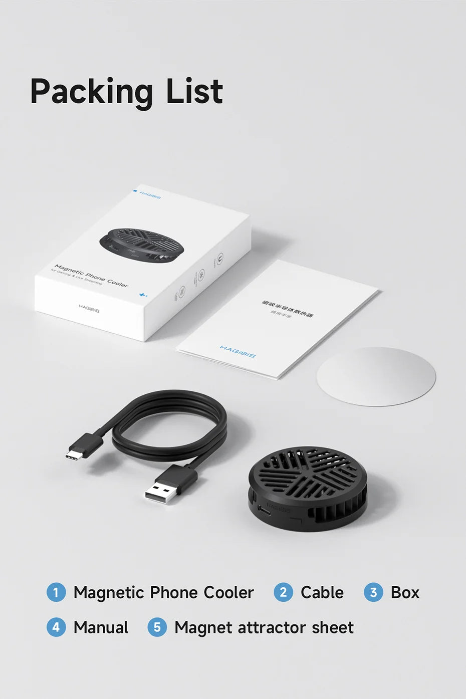 MINI Magnetic Cell Phone Cooler (HAGiBIS)